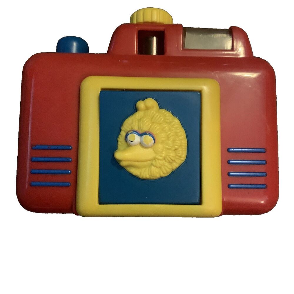 Sesame Street Pop Out Big Bird Toy Camera Vintage 1990s Illco Jim Henson Muppets